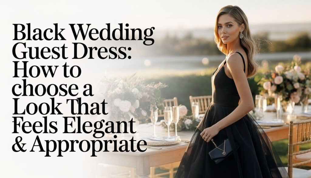 Black Wedding Guest Dress