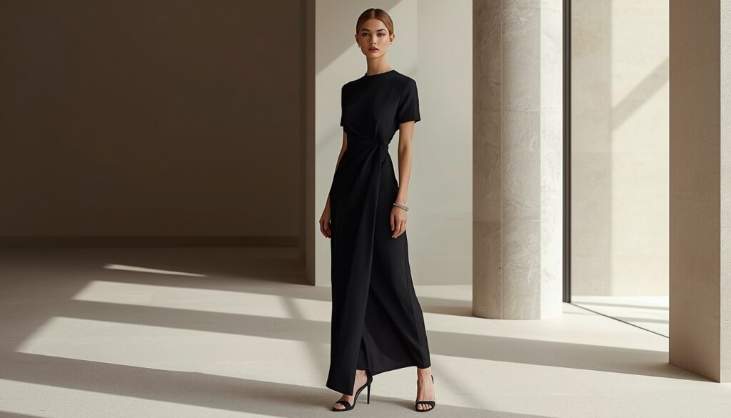 Black Wedding Guest Dress