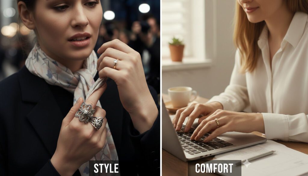 Engagement Ring vs Wedding Ring