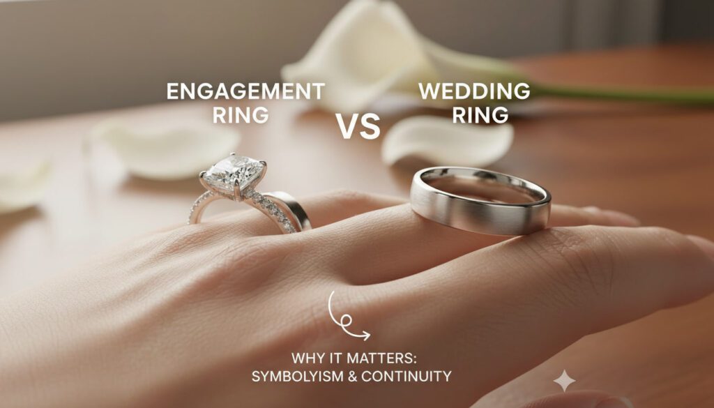 Engagement Ring vs Wedding Ring