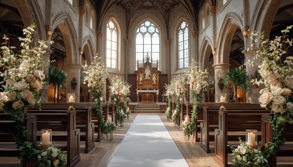 Church Wedding Decor