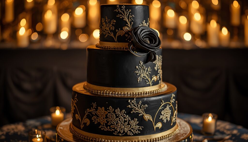 Black & Moody Wedding Decor